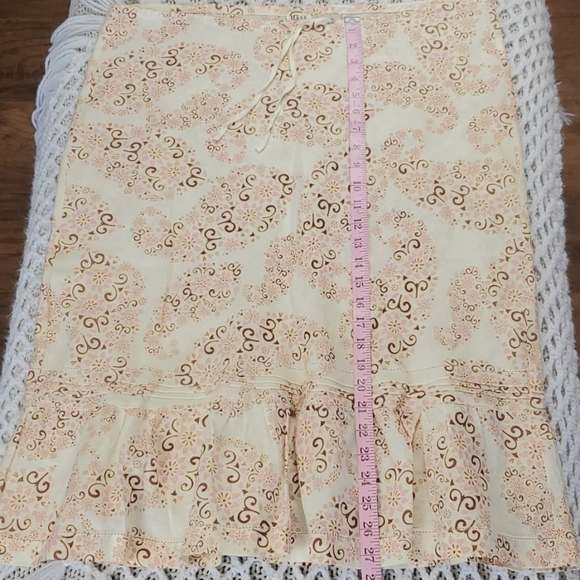 G.H. Bass & Co. Linen Cotton Floral Midi Skirt - Picture 10 of 17